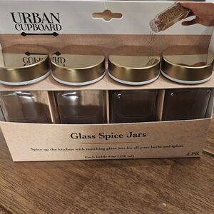 Urban Cupboard Glass Spice Jars Set